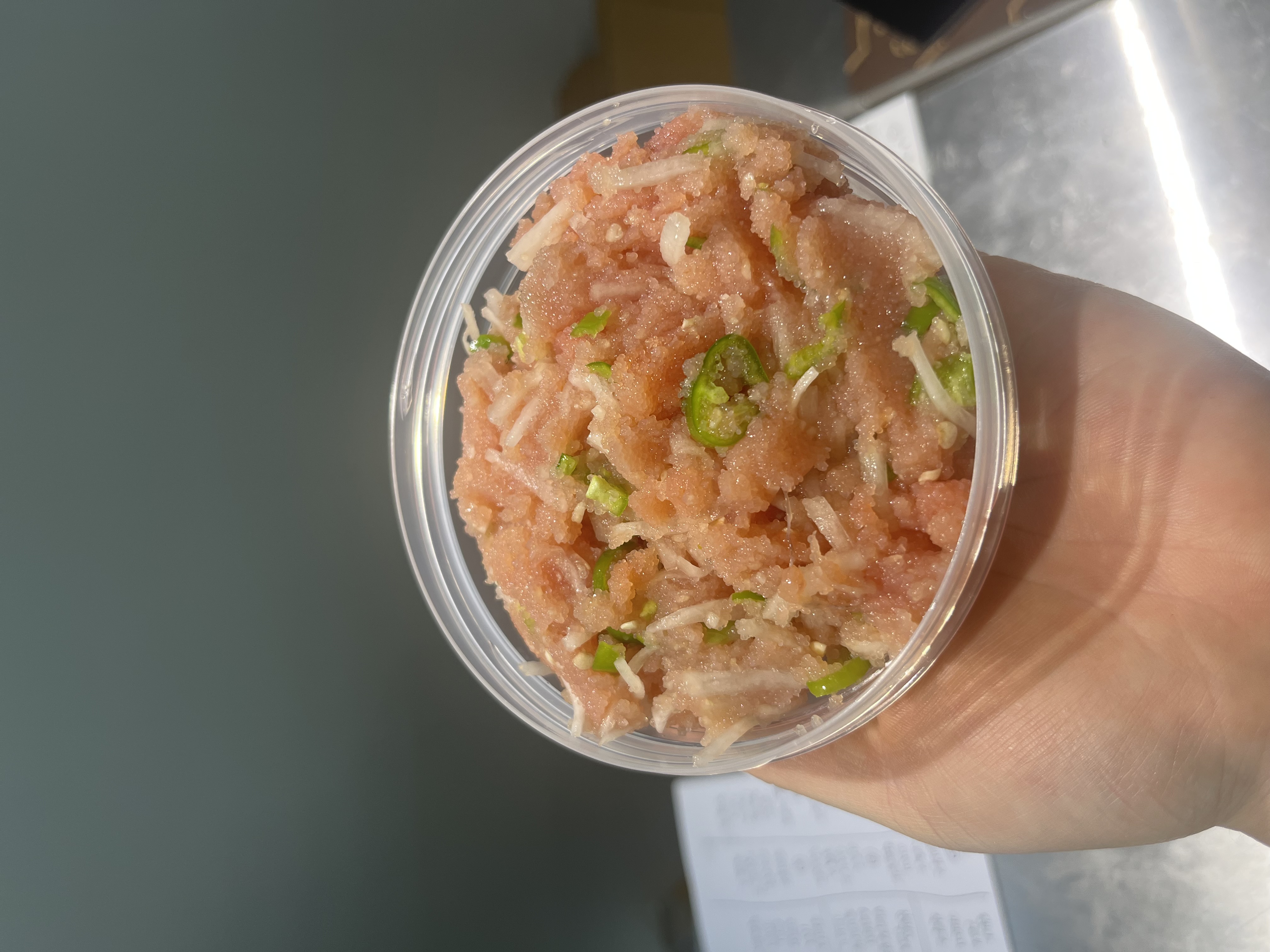 명란젓땡초무침